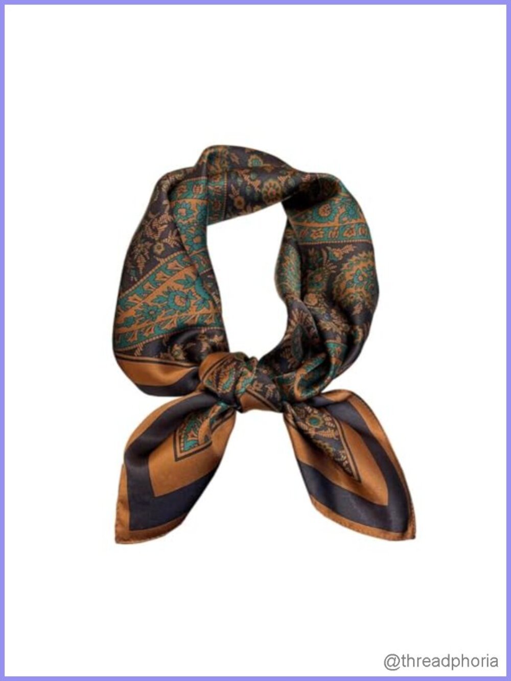 100% Mulberry Silk Square Scarf 27x27 Hair Headscarf Neckerchief